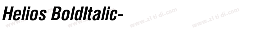 Helios BoldItalic字体转换